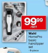 Wahl HomePro Basic Hairclipper Set-6 Piece-Per Set