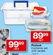Proloc Container Set With Handle 6-In-1-Per Set