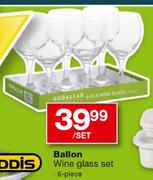 Ballon Wine Glass Set 6-Piece-Per Set