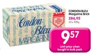 Cordon Bleu Margarine Brick-30 x 500gm