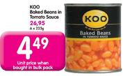 Koo Baked Beans In Tomato Sauce-6x225g