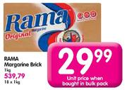 Rama Margarine Brick-18x1kg