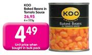Koo Baked Beans In Tomato Sauce-225g