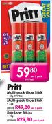 Pritt Multi-Pack Glue Stick 43g-Per 3 Pack 