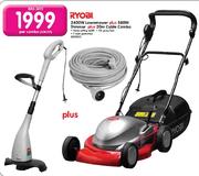 RYOBI 2400W Lawnmower Plus 580W Trimmer Plus 20m Cable Combo-Per Combo