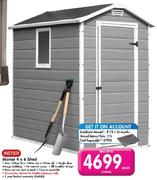 Keter Manor 4x6 Shed-Each