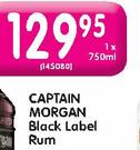 Captain Morgan Black Label Rum-750ml