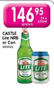 Castle Lite NRB Or Can-24x330ml