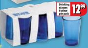 Drinking Glasses 6 Piece-Per Pack