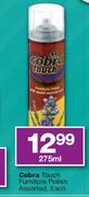 Cobra Touch Furniture Polish 275ml