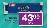Garbie Black Bags On Roll 50's