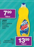Ajax Opwasmiddel Verskeidenheid 750ml