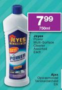 Jeyes Power Multi-Surface Cleaner Assorted-750ml