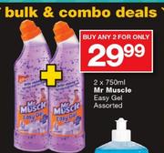 Mr Muscle Easy Gel-2 x 750ml Each 