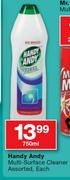 Handy Andy Multi-Surface Cleaner-750ml