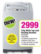 Samsung 13Kg White Top Load Washing Machine(WA13V5WIP)