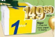 Sappi 1 Plus A4 Copy Paper-Per Box