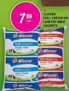 Clover Full Cream Milk Sachets-1Ltr