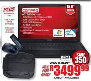 Compaq Notebook (CQ57) + Notebook Bag + 4GB Flash Drive + Wireless Mouse