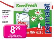Everfresh Uht Milk-6 x 1Ltr