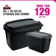 Big Jim 60L + 30L Delta Storage Box Combo-Per Set