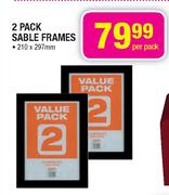 2 Pack Sable Frames-Per Pack