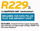 Huawei Media Pad 7 Lite Tablet-On Smart Data 2GB TopUp/Contract
