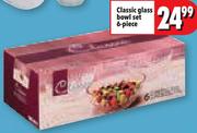 Classic Glass Bowl Set 6 Piece