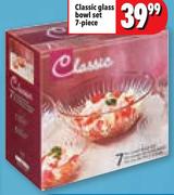 Classic Glass Bowl Set 7 Piece