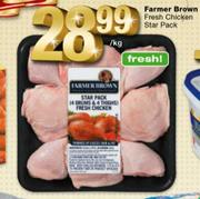 Farmer Brown Fresh Chicken Star Pack-per kg
