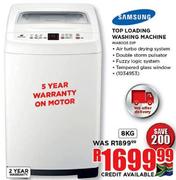 Samsung Top Loading Washing Machine-8kg