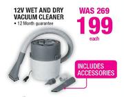 12V Wet And Dry Vacuum Cleaner Each