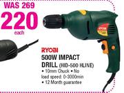 Ryobi Impact Drill-500W(HID-500 HLINE)