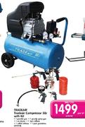 Tradeair Compressor 50L With Kit-Per Kit