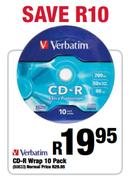 Verbatim CD-R Wrap 10 Pack