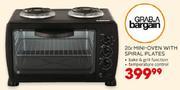 Mini-Oven with Spiral Plates-26Ltr