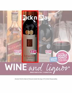 PicknPay : Wine & Liquor (22 Jul - 5 Aug), page 1