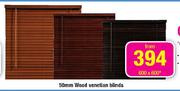 50mm Wood Venetian Blinds-600 X 600