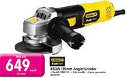 Stainley 850W 115mm Angle/Grinder(FME811K)-Each