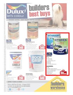 Builders Warehouse : Dulux Let's Colour (26 Jul - 5 Aug), page 1