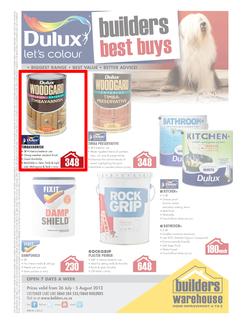 Builders Warehouse : Dulux Let's Colour (26 Jul - 5 Aug), page 1