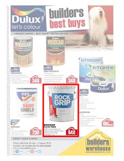Builders Warehouse : Dulux Let's Colour (26 Jul - 5 Aug), page 1