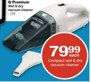 Compact Wet & Dry Vacuum Cleaner-Each