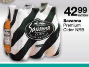 Savanna Premium Cider NRB-6 x 330ml