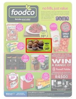 Foodco Western Cape : No Frills, Just Value (25 Jul - 29 Jul), page 1