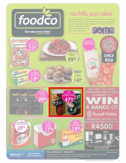 Foodco Western Cape : No Frills, Just Value (25 Jul - 29 Jul), page 1
