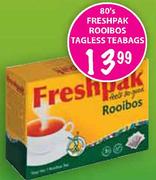 Freshpak Rooibos Tagless Teabags-80's pack