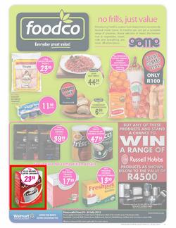 Foodco Gauteng & Polokwane : No Frills, Just Value (25 Jul - 29 Jul), page 1