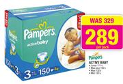 Pampers Active Baby Maxi 132's-Per Pack