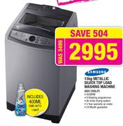 Samsung Metallic Silver Top Load Washing Machine-13kg(WA13V9LIP)